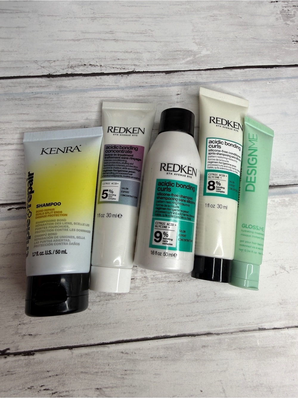 Kit of Redken curls styling travel hair care items